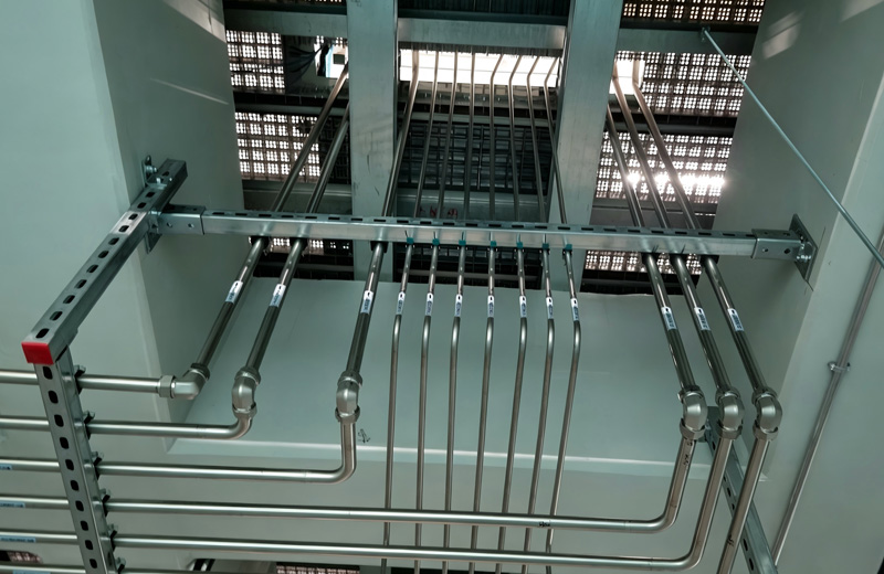 二次配管の設計および施工